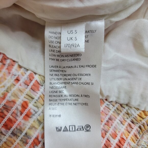 Free People Mabel Blouse Size Sm Floral Sheer Long Sleeve Coquette Boho Festival - Picture 9 of 12